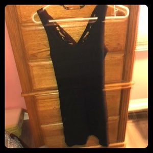 Black mini dress